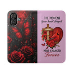 Cardinal's Promise Personalized Memorial Flip Wallet Case for iPhone 11-17 Series